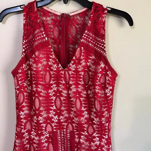 Anna be Francesca‎ small burgundy dress - Image 2
