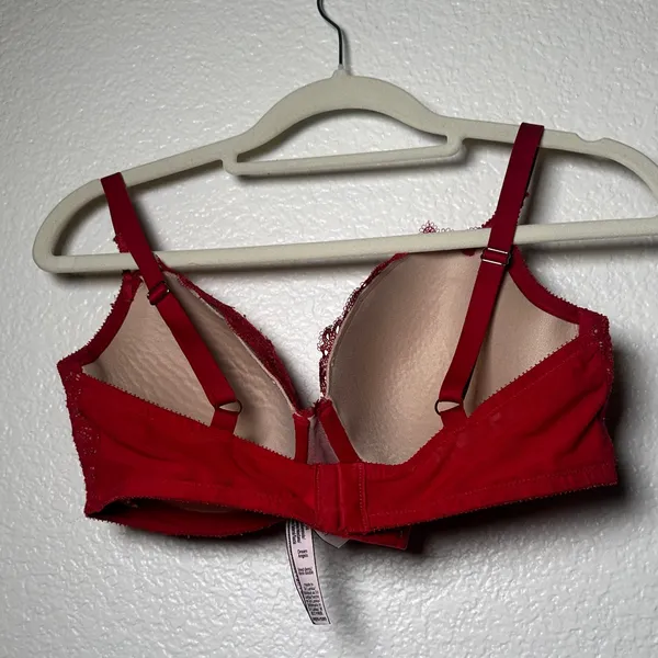 Victorias Secret Dream Angels Elegant Red Lace‎ Bra - Image 3