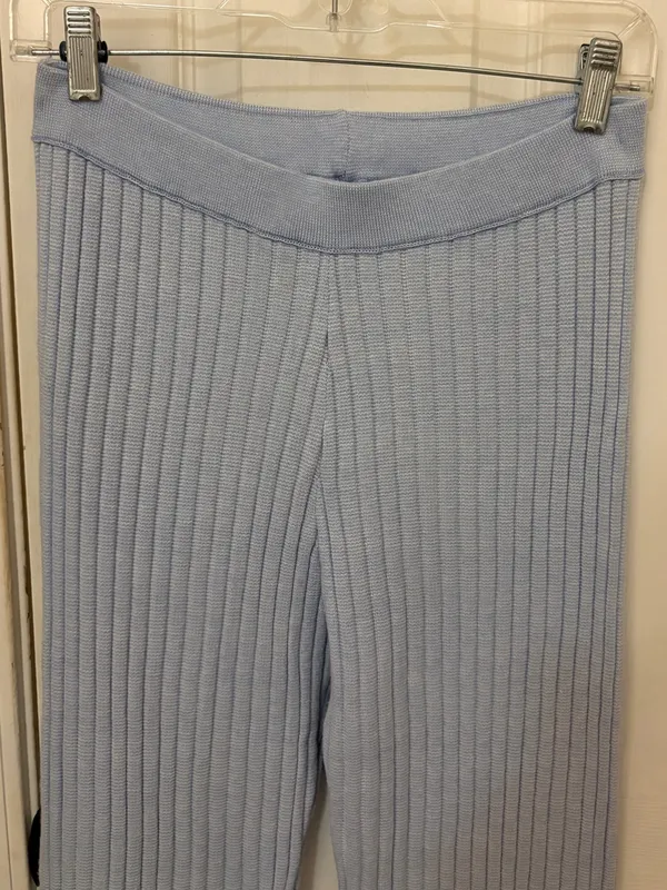 NWT!! Aerie Late Night Sweater Pants in Sky Blue - Image 5