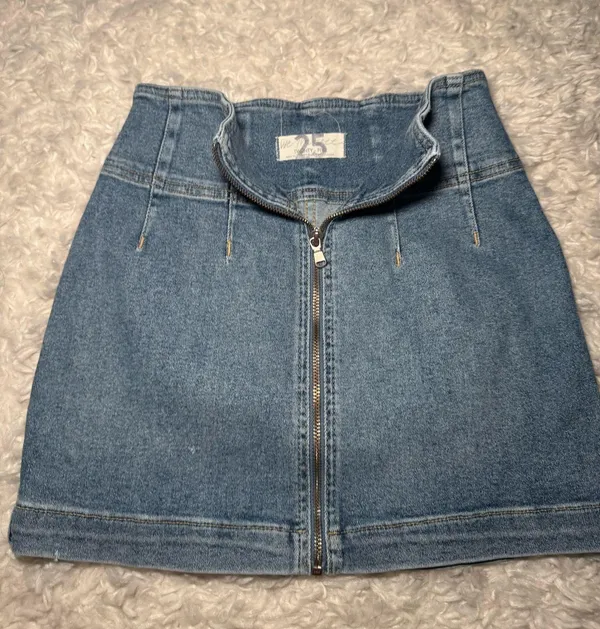 Free People Denim Skirt Mini - Image 4