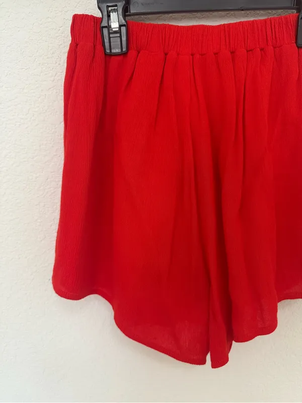 Superdown Gia Red High-Waist Pull On Shorts Size S Small NEW - Image 8