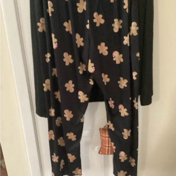 Women’s “plus” Christmas Pajamas - Black and Brown - Image 3