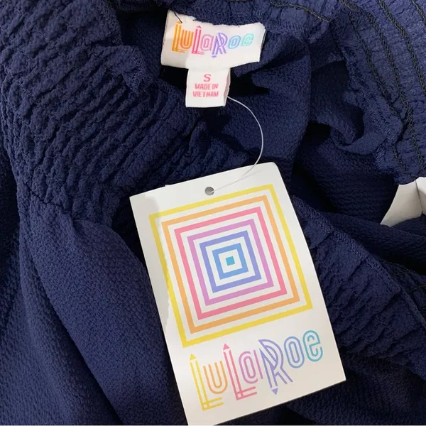 Lularoe Blue Shorts Yvett - Size Small - Image 3