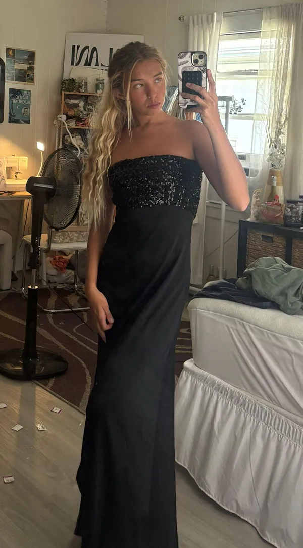 Long Black Dress - Image 3