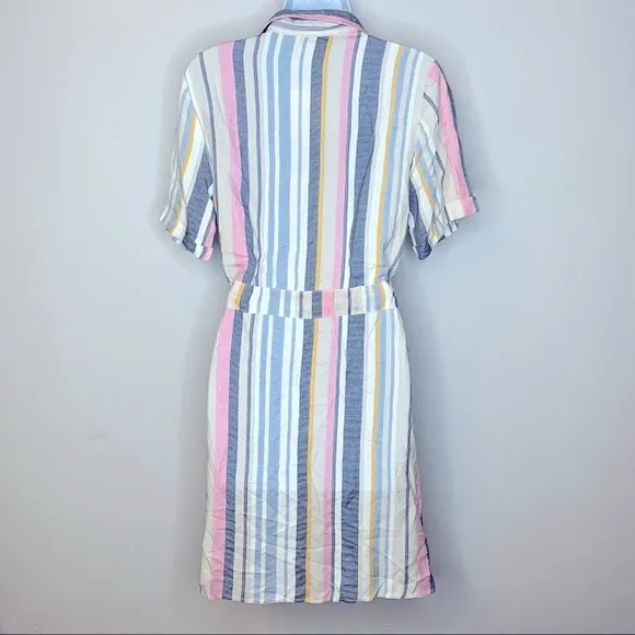Style Envy Striped Button Down Dress Size M‎ Pink Size M - Image 2