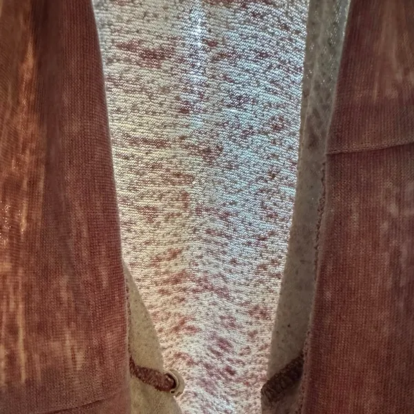 Billabong Burnout Hoodie Red Pink Mineral Wash Coastal Indie Surf M Pullover - Image 7
