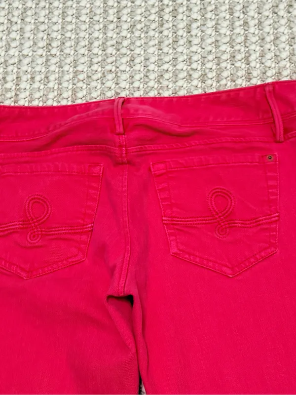 Lilly Pulitzer Worth Pink Straight Jeans size 12 - Image 11