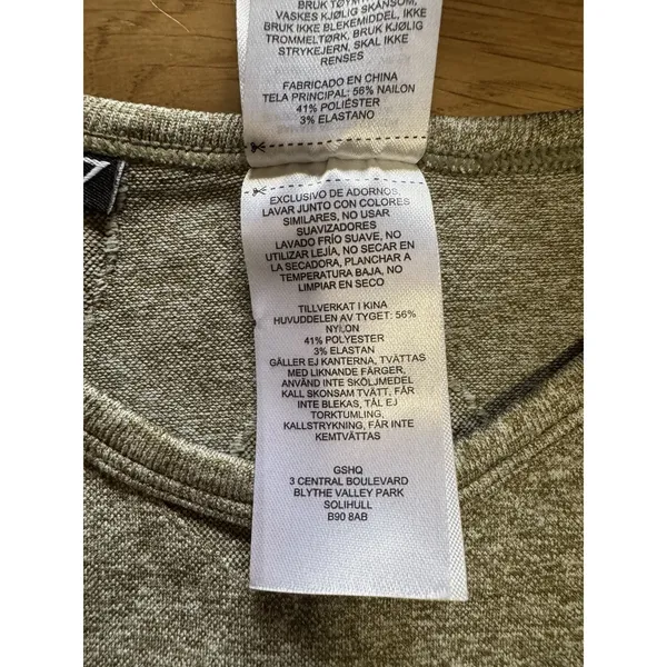 Gymshark Women Sports Long Sleeve Crop Top Green Size Small‎ Athleisure Athletic - Image 12