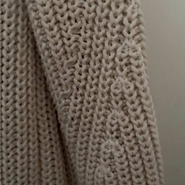 Andrea Jovine Cream Knit Cardigan - Image 9