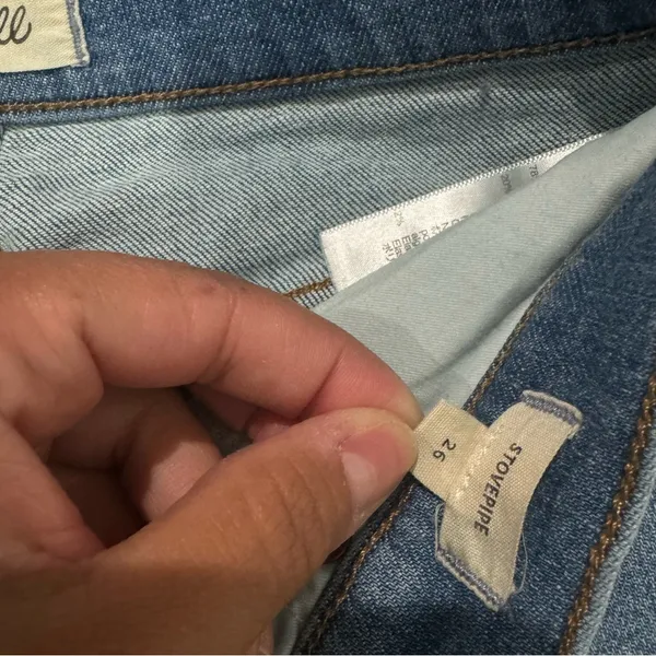 Madewell Stovepipe Jean Euclid Wash Size 26‎ Minimalist Casual Preppy - Image 8