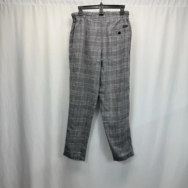 Gitano Plaid Pants 80s Sz 16 Waist 30” To 34” Grunge Academic Paperbag Baggy - Image 7