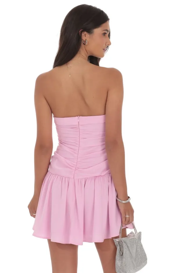 Lucy in the Sky Mini Dress Pink - Image 2