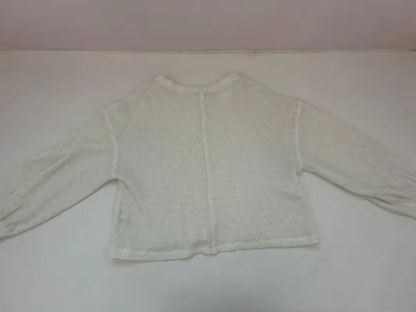 Altar'd State White Cropped Sweater - Image 4