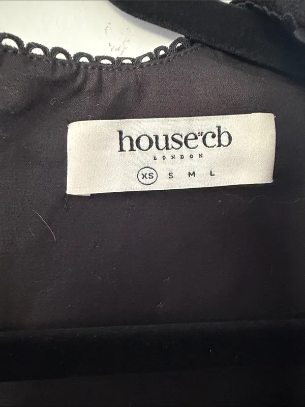 HOUSE OF CB Catriona Faux Fur Long Sleeve Corset Top in Black, XS,BRANDNEW $185 - Image 16