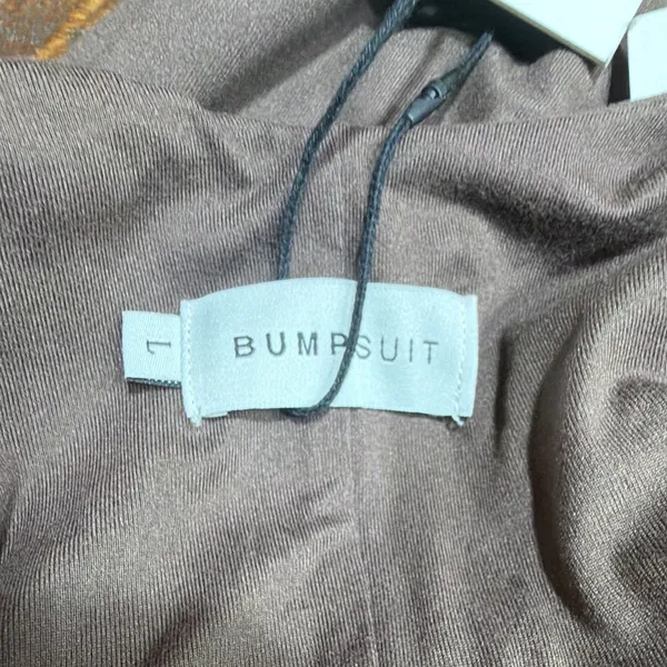 BUMPSUIT Brown Sleeveless Knit Stretch Slim Fit Scoop Neck Skinny Jumpsuit 1 - Image 3