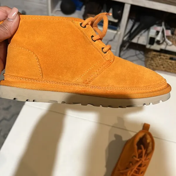 UGG NEUMEL ANKLE BOOTS SUEDE COLIFORNIA POPPY WOMEN 5 orange - Image 7