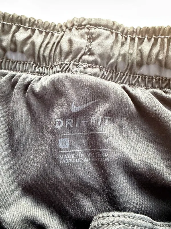 Nike Dri-FIT Womens Medium Black Running Shorts Elastic Waistband Drawstring - Image 7