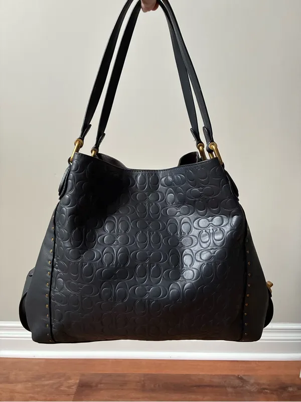 Coach Edie Shoulder Bag 31 In Signature Leather With Rivets - Image 5