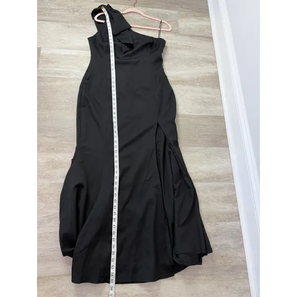 Petal & Pup Charmed One Shoulder Midi Dress Black Size Large - Image 10