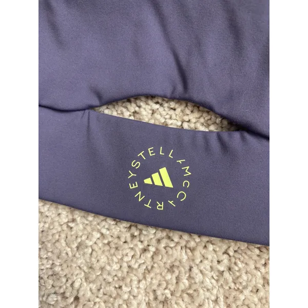 Adidas Stella McCartney Bra Purple Strappy‎ Cutout Sports Bra IW6374 Small - Image 2