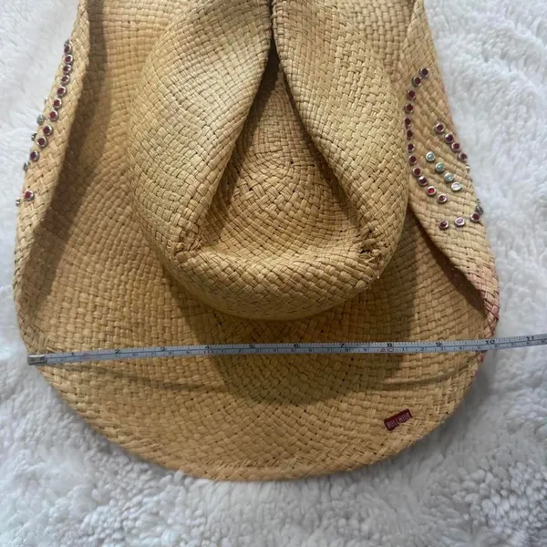 Bullhide Women's Tan and Yellow Hat - Image 7