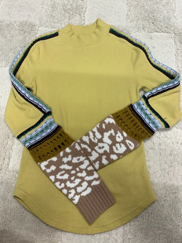 Free People Switch It Up Boho Thermal Cuff Top Size XS - Image 4