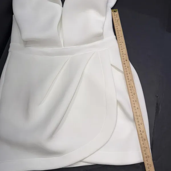 Bibi Bridal Shower White Dress Puff Icon Bride‎ Bachelorette Reception Dress XL - Image 14