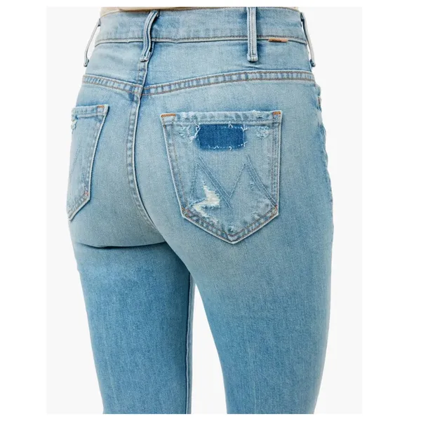 Mother Denim The Hustler Ankle Fray On The Ropes Jeans Size 27 - Image 3