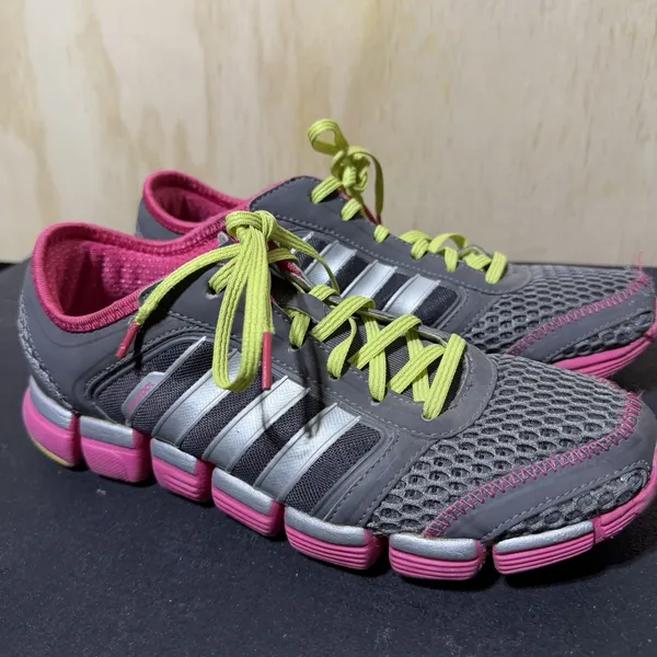 Adidas Climacool Oscillations running shoes in gray and‎ pink Size 8 - Image 4
