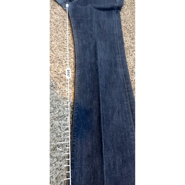 7 For‎ All Mankind High Waist Bootcut Jean Dark Wash Blue Denim USA 31x31.5 - Image 8