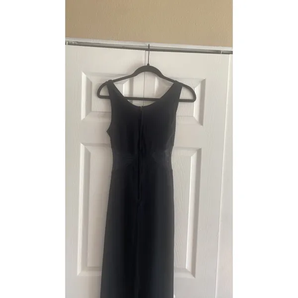 Miss California Mesh Cutout Midi Dress Womens Size M Black Vintage Y2K - Image 4