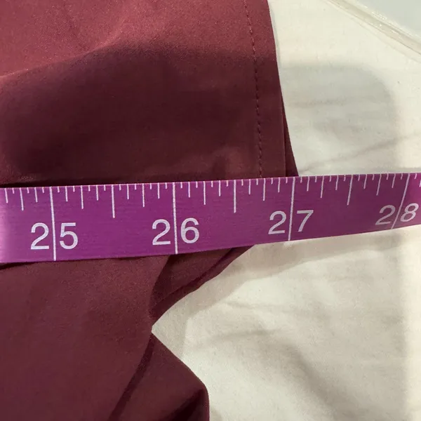 Halara Breezeful™ Midi Dress 2X Plus Amaranth Plum V Neck Short Sleeve Pockets - Image 13