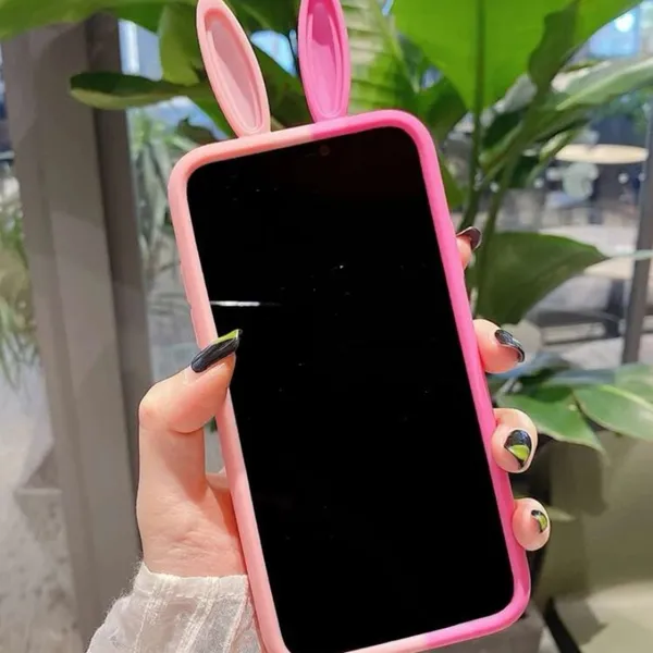 Cute Pink Ombre Bunny Pop-It Phone Case - Women Accessories - Image 3