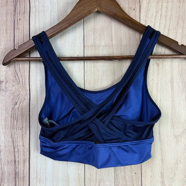 Aerie Navy Crisscross Sports Bra - Image 3