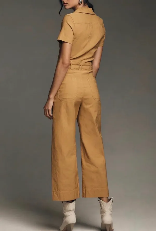 Anthropologie Maeve The Colette Weekend Zip Front Jumpsuit, Size 12 - Image 5
