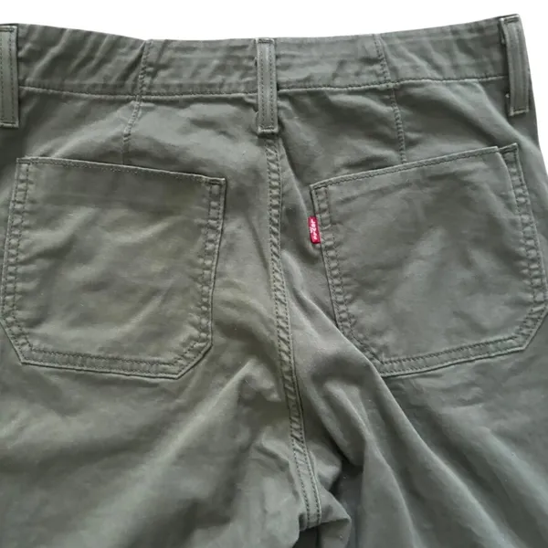 Levi's Women's Utility‎ Pants Sz 29X29 Green Stretch - Image 8