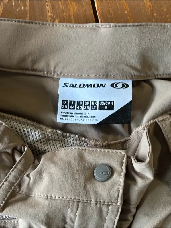 Salomon lightweight hiking pants or capris made with ActiLite fabric - Image 8