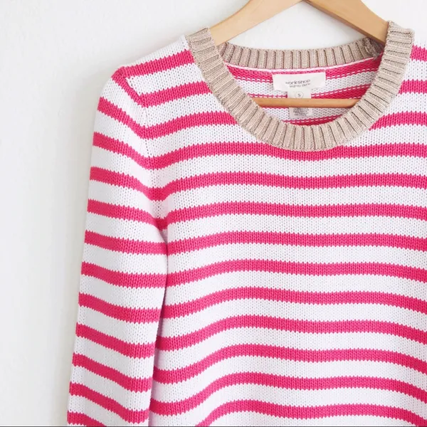 Workshop Andrea Jovine Striped Sweater White - Image 4