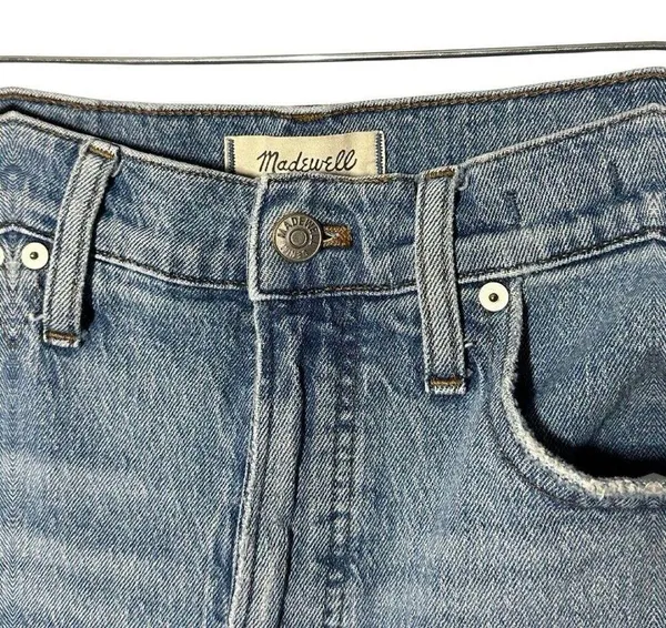 Madewell Womens The Perfect Vintage Straight Jean in Hoye Wash Size 28 MSRP $128 - Image 6