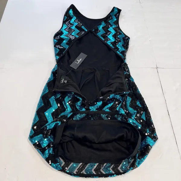 NWT Lulus Time to Dazzle Teal Sequin Backless Mini Bodycon‎ Dress Size MEDIUM - Image 8