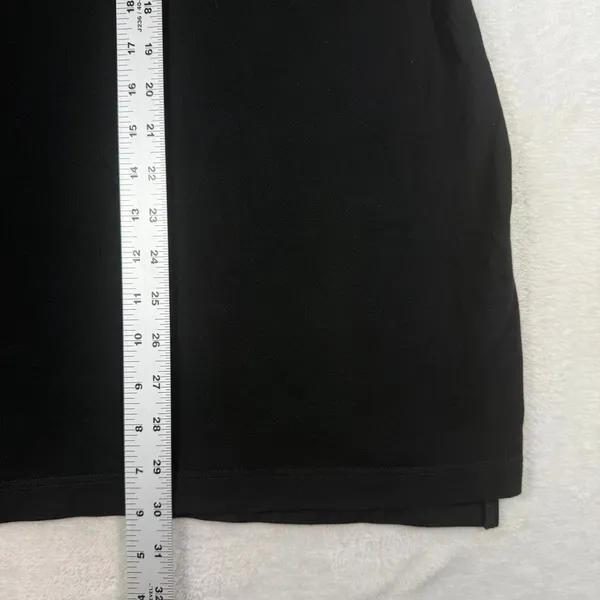 Lacoste Womens Black Piqué Cotton Stretch Polo T-Shirt Dress Size 42 F4811 - Image 6