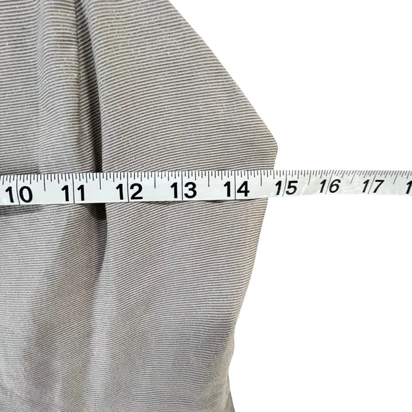 BCBGeneration Mini Dress 2 Light Gray Metallic Studded Pockets Fit Flare HOCO‎ - Image 10