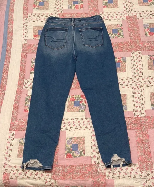 American Eagle Ripped Mom Jeans - Image 2