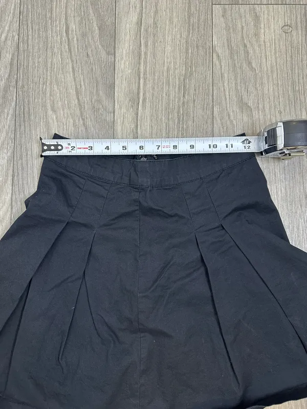 Abound Black Pleated Mini Skirt XXS Flared Classic - Image 7