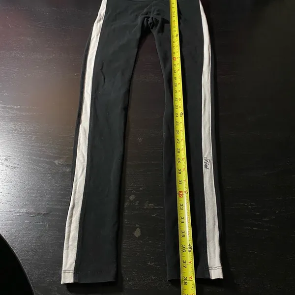 PINK Victoria's Secret Black Leggings size XS - Image 2