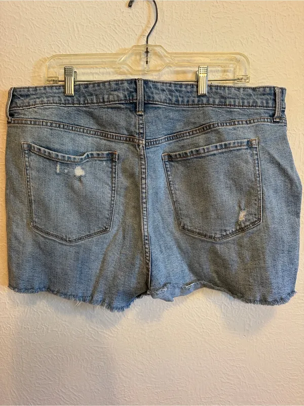 🇺🇸🇺🇸🇺🇸3 for 12$🇺🇸🇺🇸🇺🇸Distressed Denim Women's Shorts with Bandana Patch-18 - Image 5