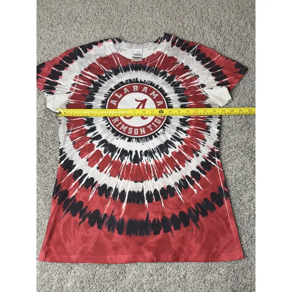 Large Alabama Crimson Tide NCAA Tie Dye Short Sleeve T-Shirt Graphic Tee - Image 5