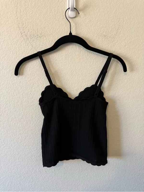 Wilfred Aritzia Soloist Tank Top Wonder Yarn Black Size S Summer Spring Capsule - Image 5