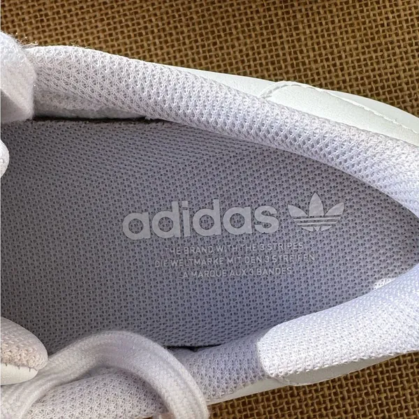 Adidas Superstar Triple White Sneakers Women’s 6.5 Leather Shell Toe - Image 8