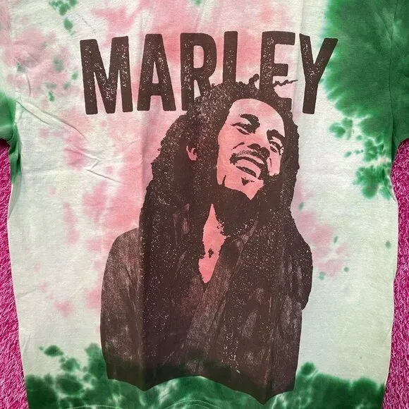 Bob Marley One Love Jamaican Reggae Poster Tie Dye 1X - Image 2